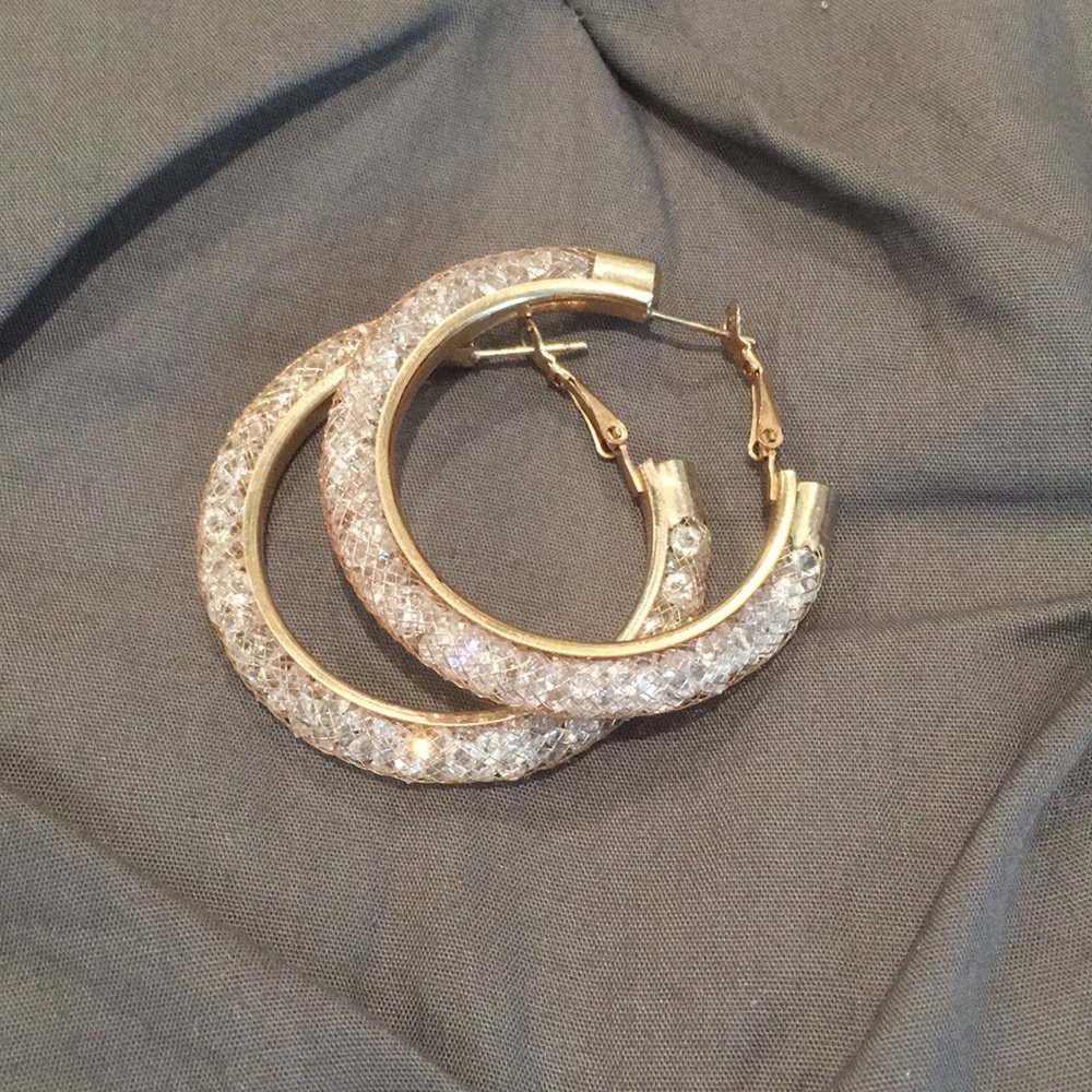 Fashion Earrings with crystal detailing